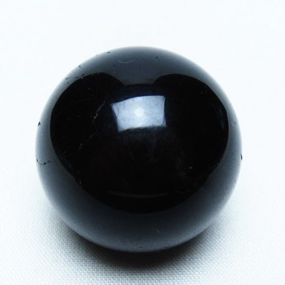 黒水晶 丸玉 34mm モリオン スフィア 置物 一点物 141-8145
