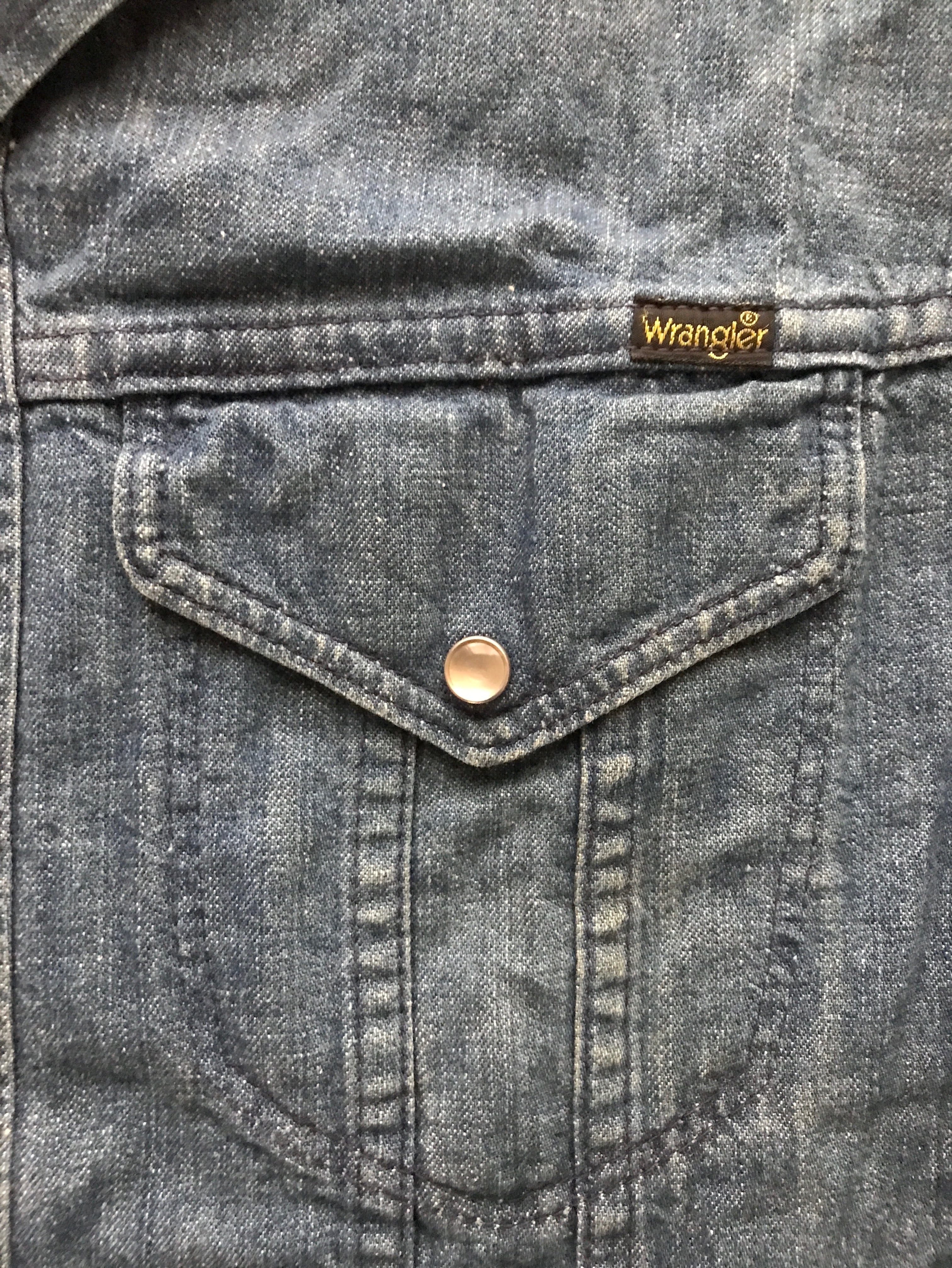 80's Wrangler デニムブッシュジャケット 表記(M) USA製