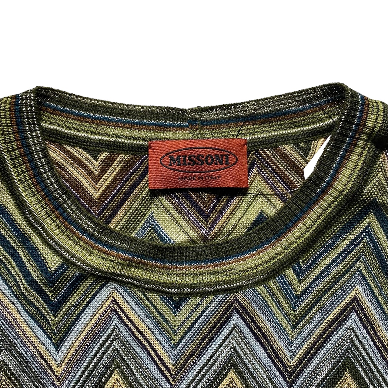 MISSONI zigzag pattern light knit sweater