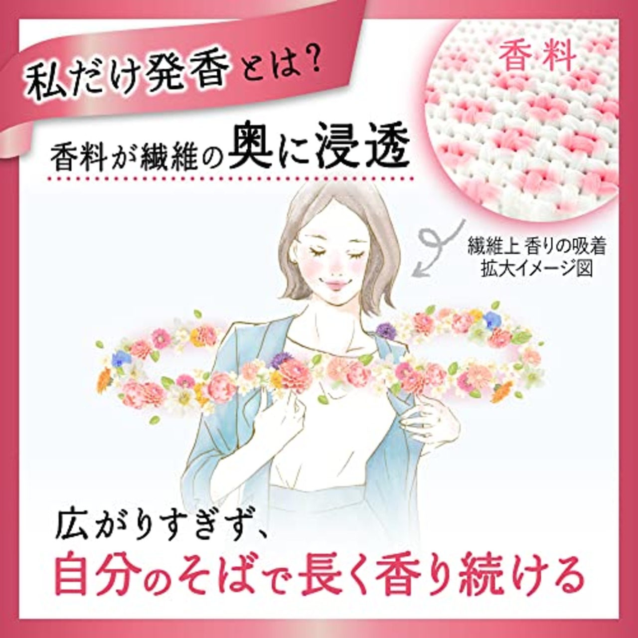 ハミングフレア 柔軟剤広がりすぎず私を包みこむ香りフラワーハーモニーの香り本体520ml