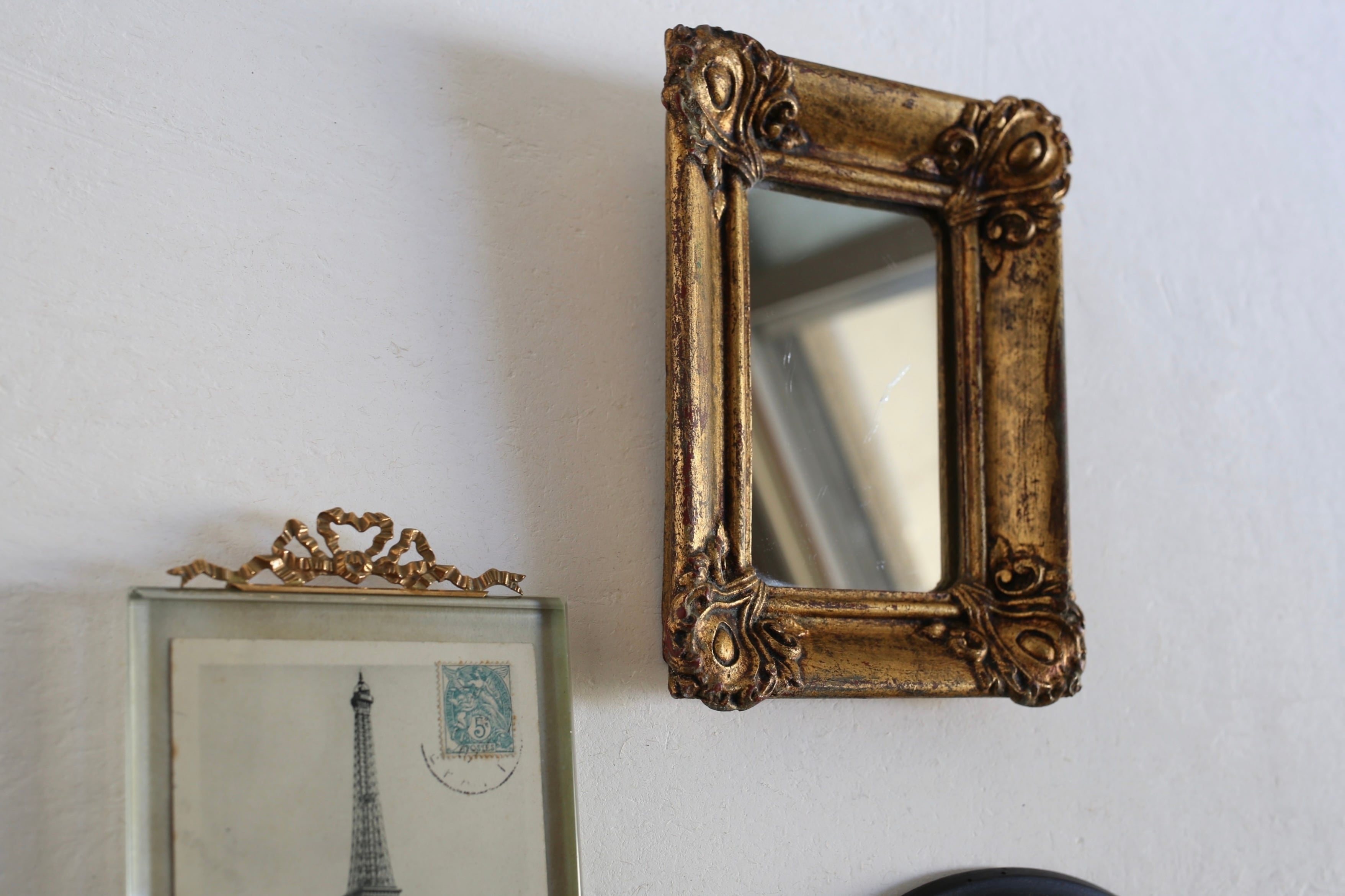 フランス アンティーク ヴィンテージ 三面鏡 『miroir de barbier』 N