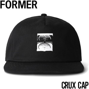 ストラップバックキャップ 帽子 FORMER フォーマー CRUX CAP FHW-24102 BLACK 日本代理店正規品