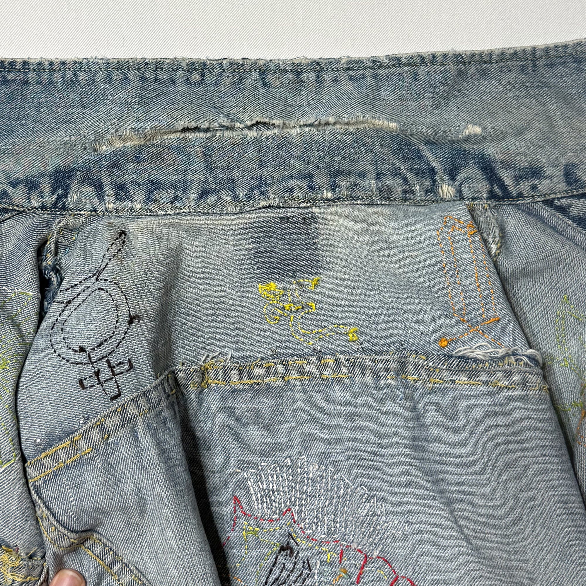 1970's USA製 Lee リー ハンドステッチ 刺繍 101J デニムジャケット