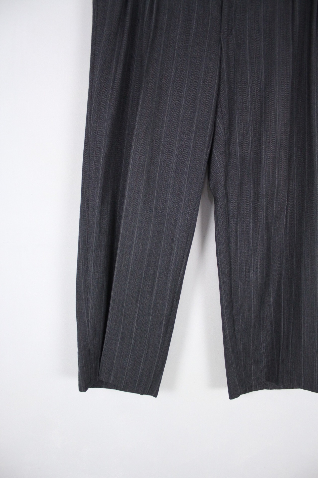 vintage Christian Dior ストライプ 2タックワイドスラックス【FF-5424 
