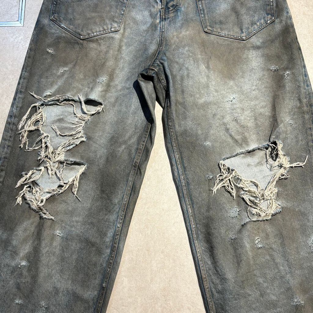Balenciaga 23aw ダメージバギージーンズ BALENCIAGA バレンシアガ 23AW PATCHED POCKET BAGGY JEANS ダメージ
