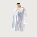 大人可愛い シンプル スクエアネックTシャツ｜ホワイト｜サムネイル2