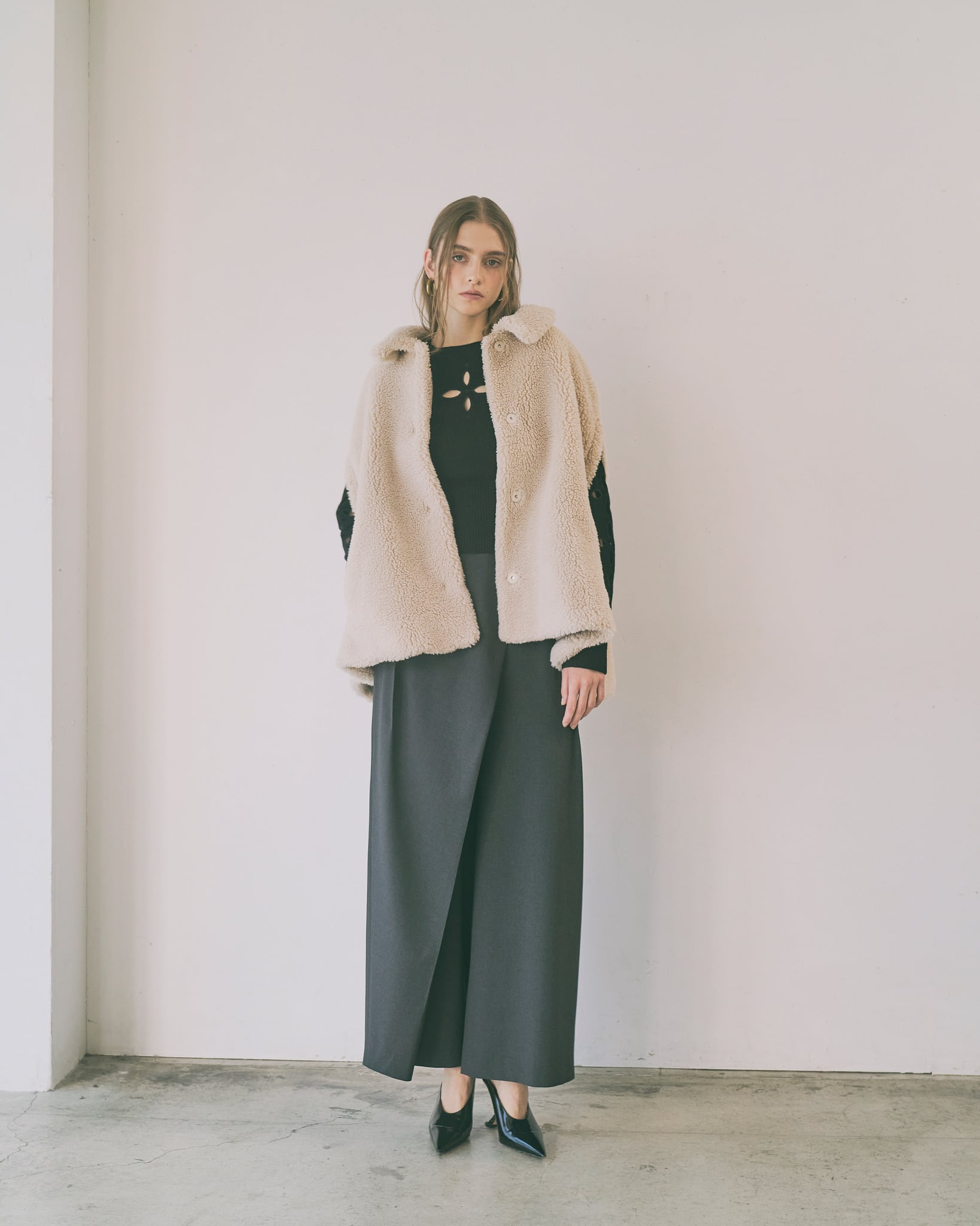 【着丈直し有】HYEONヘヨンtsubutsubu スカート HYEONヘヨン☆ jacquard skirt tsubutsubu