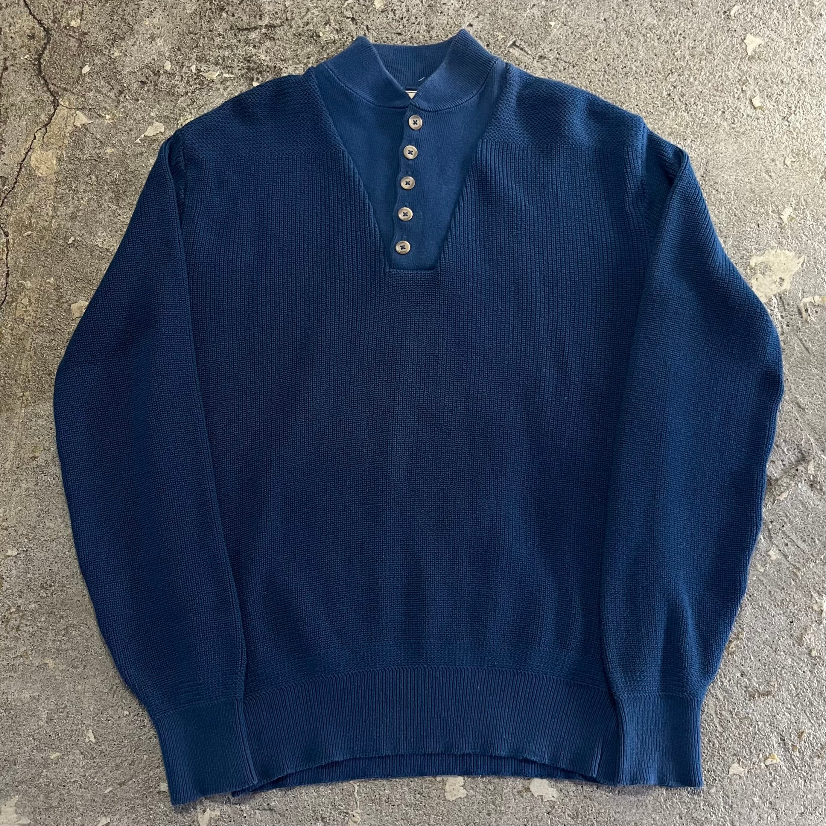 80s L.L.Bean half button cotton knit【仙台店】 | What
