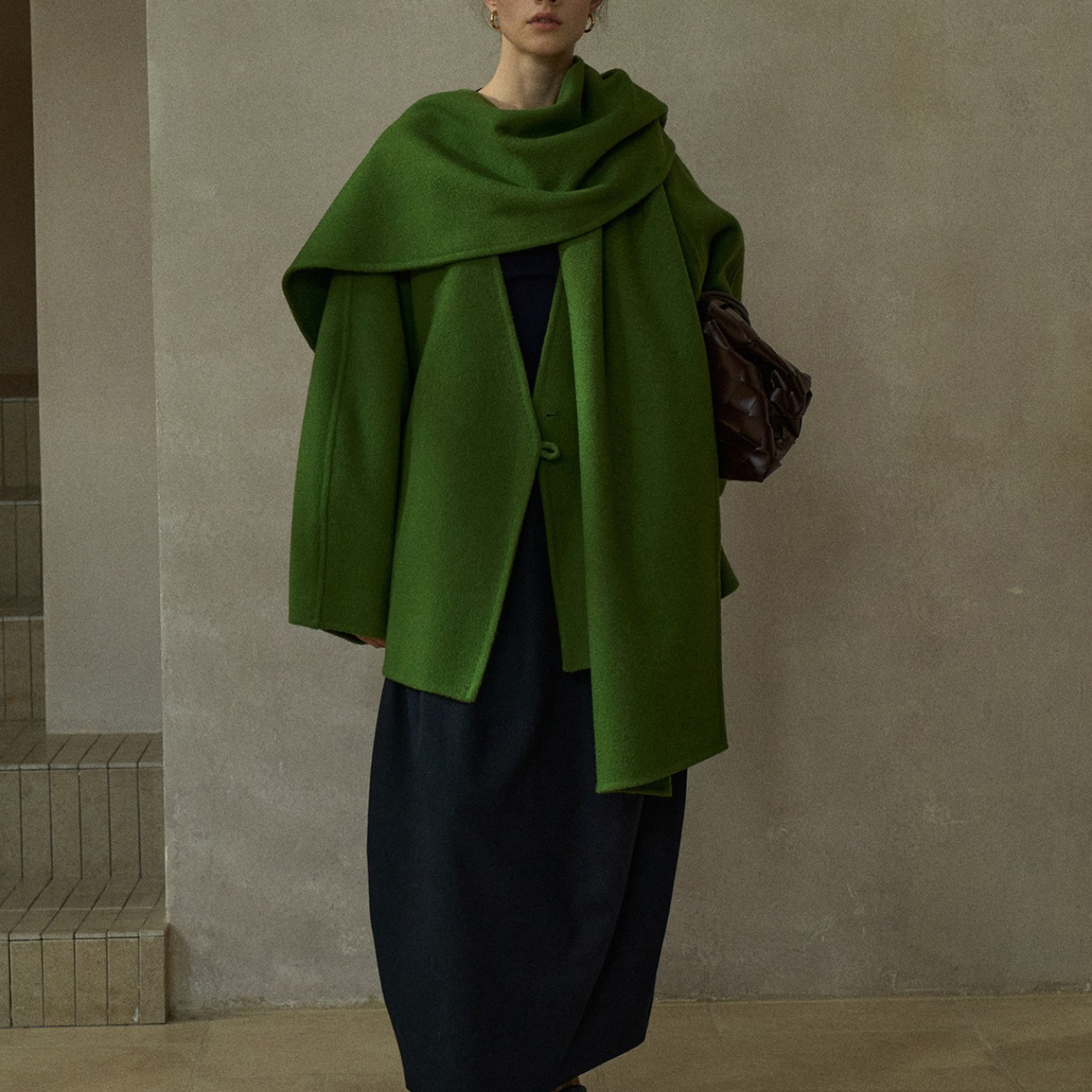 Oversized Wool coat【4color】 T3648