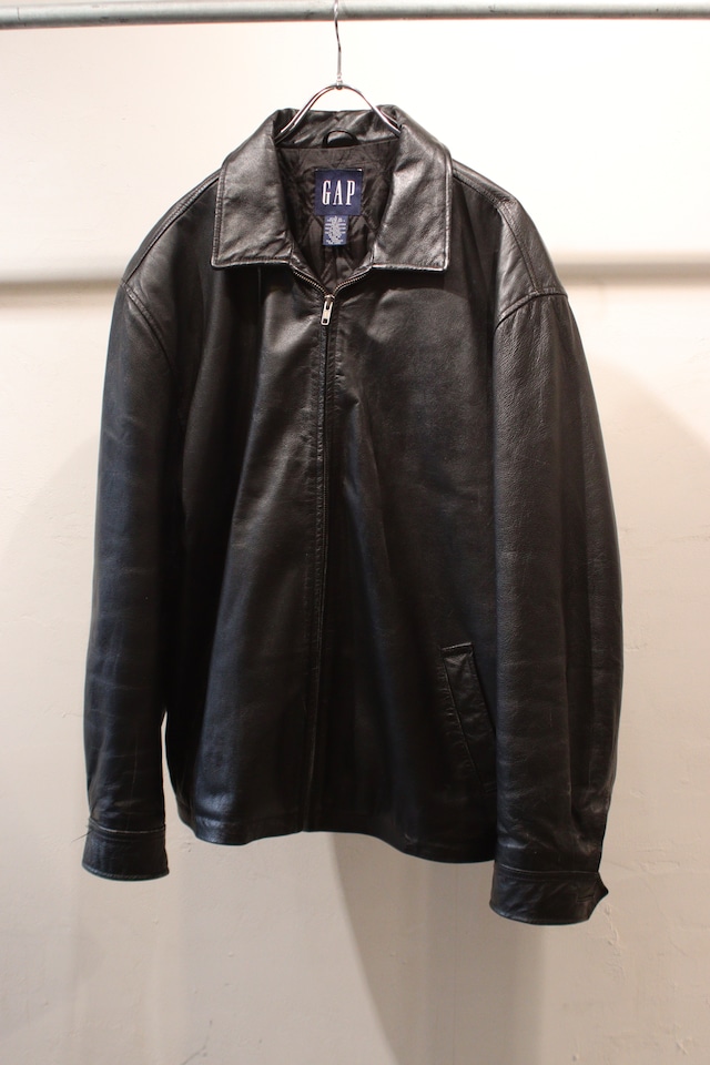 1990s GAP genuine leather jacket .