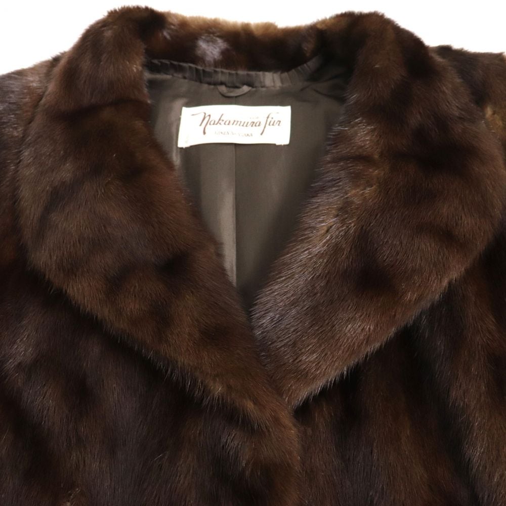 Nakamura Fur ブラウン毛皮コート 【公式通販】