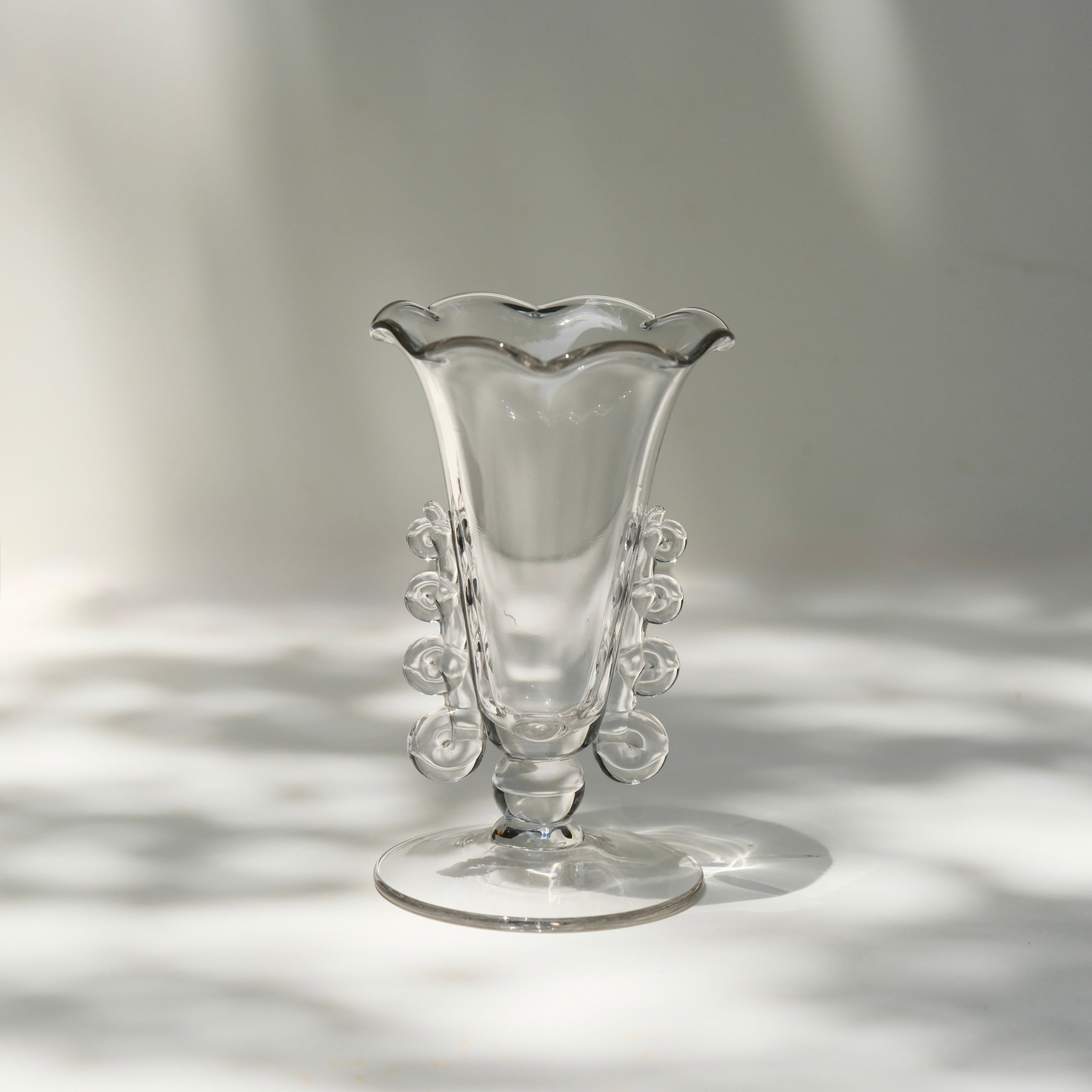 Portieux Vallerysthal】Hand glass vase | Kos+Vintage / コス