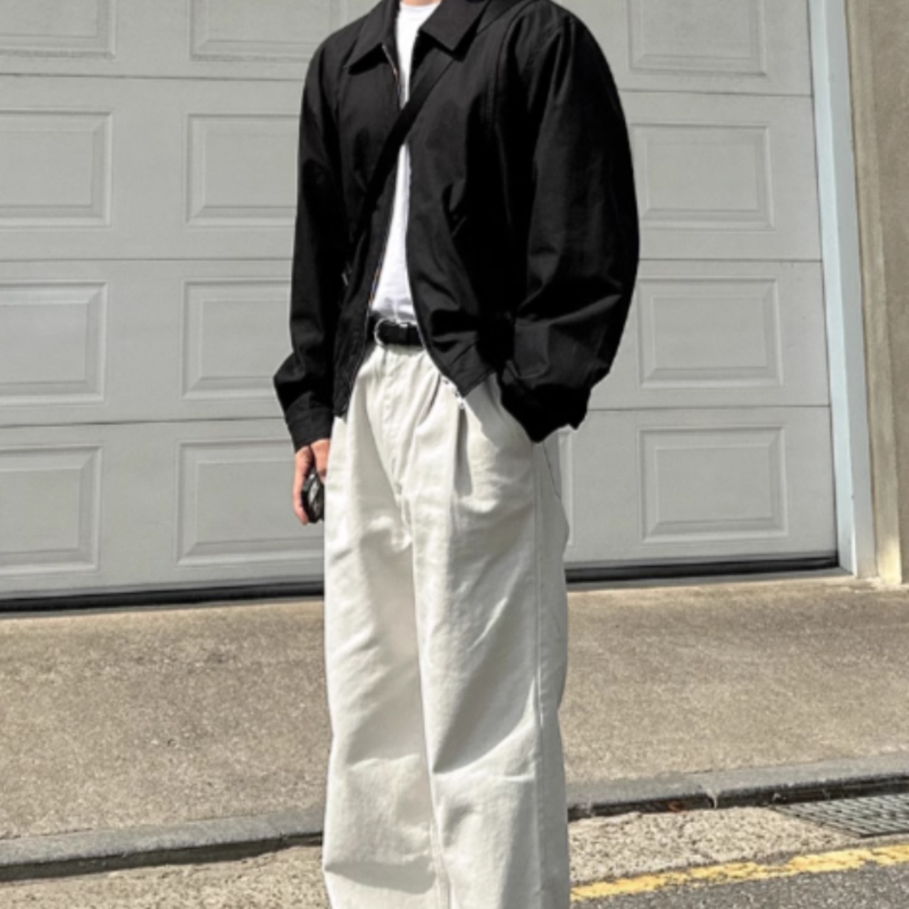 ハンサムショートラペルブルゾン　0852