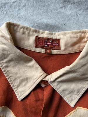 Geometric motif Linen shirt