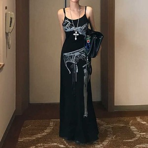 Graphic Print Cami One-piece 501592