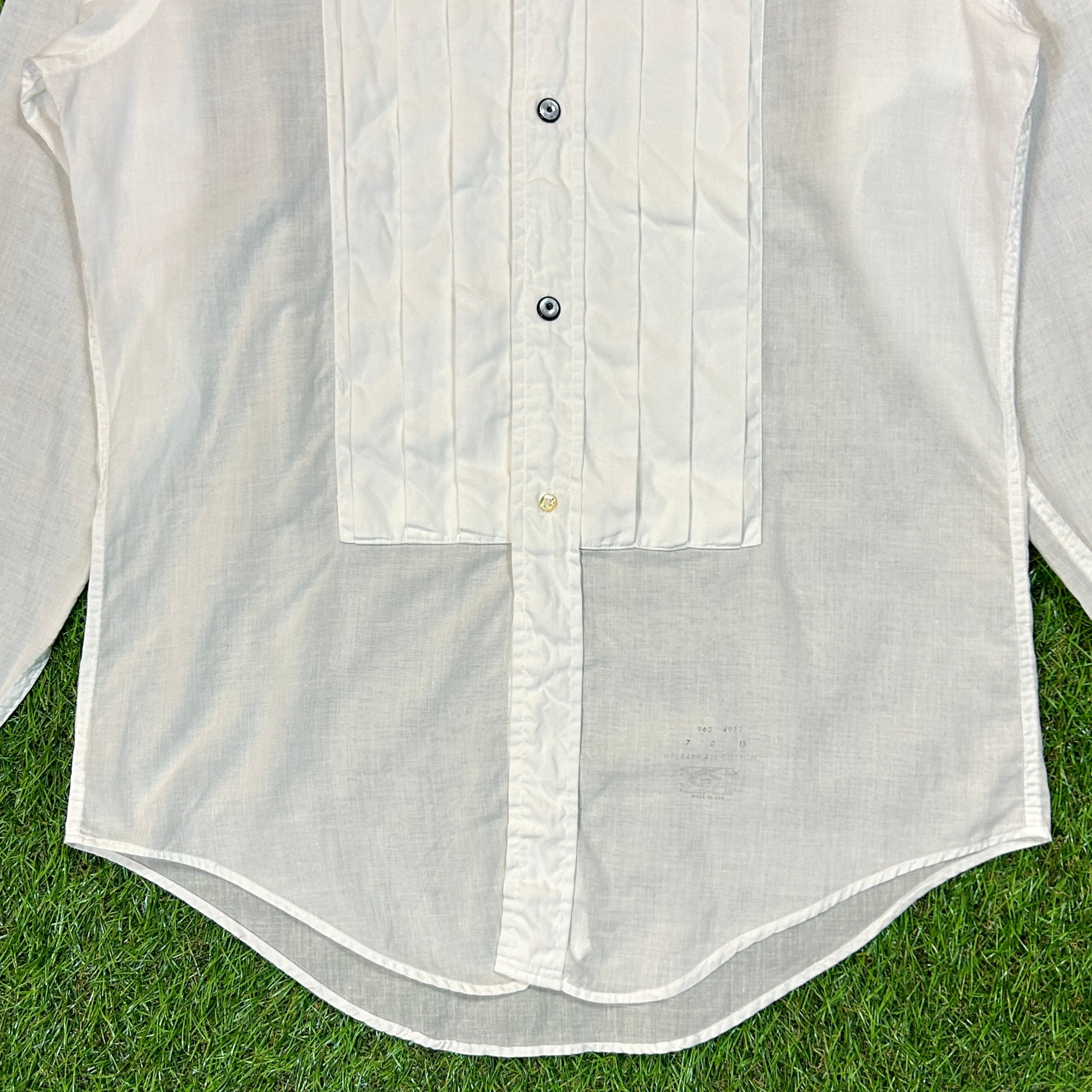 Men's】50s プリーツ ドレスシャツ / Made In USA Vintage Men's】50s プリーツ ドレスシャツ / Made In USA Vintage