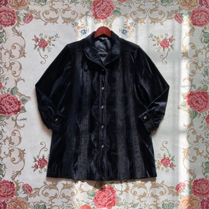vintage velour coat jacket