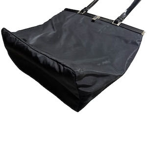 PRADA black nylon tote bag