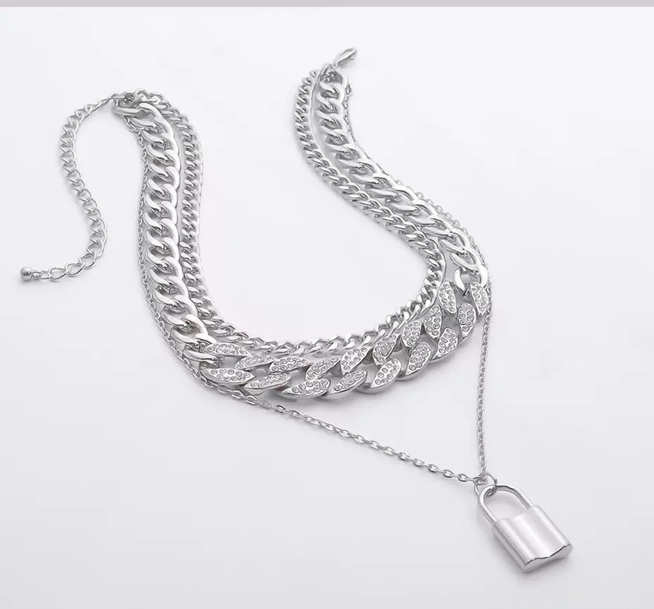 eggエリカちゃん着】《3layer》Key Cuban ネックレス／SIL | Pay ID