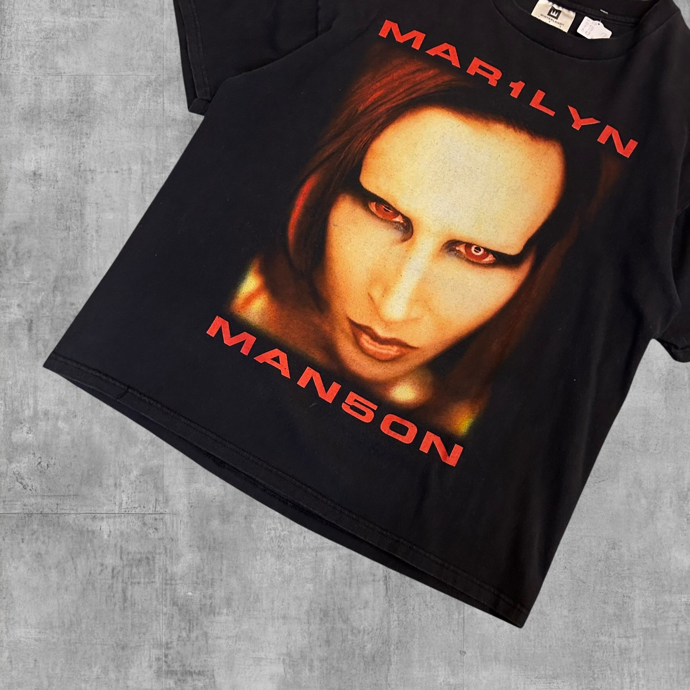 最優良個体】90's Marilyn Manson Tee “BIGGER THAN SATAN” | spike osu