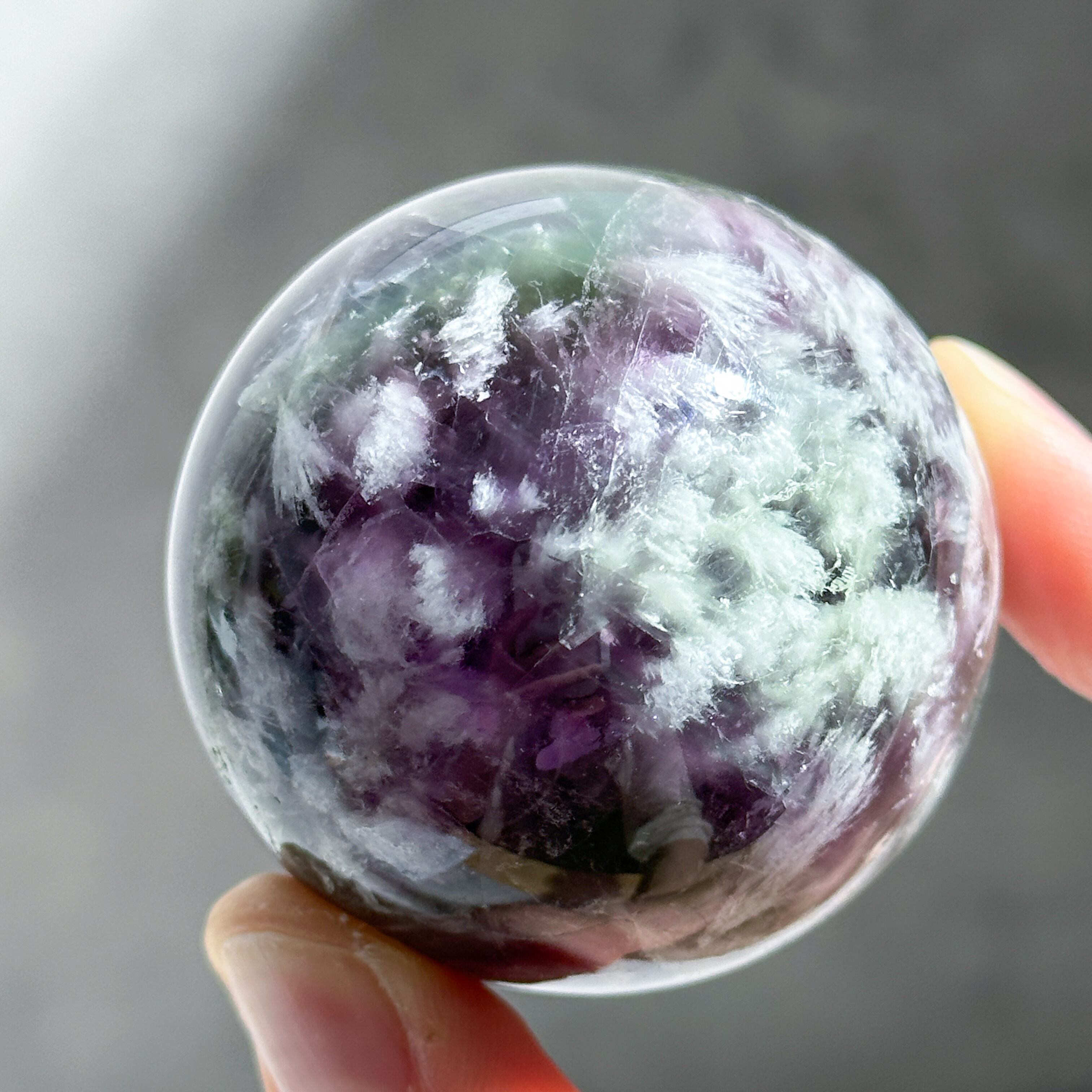 エンジェルフェザーフローライト スフィア01◇ Angel Feather Fluorite