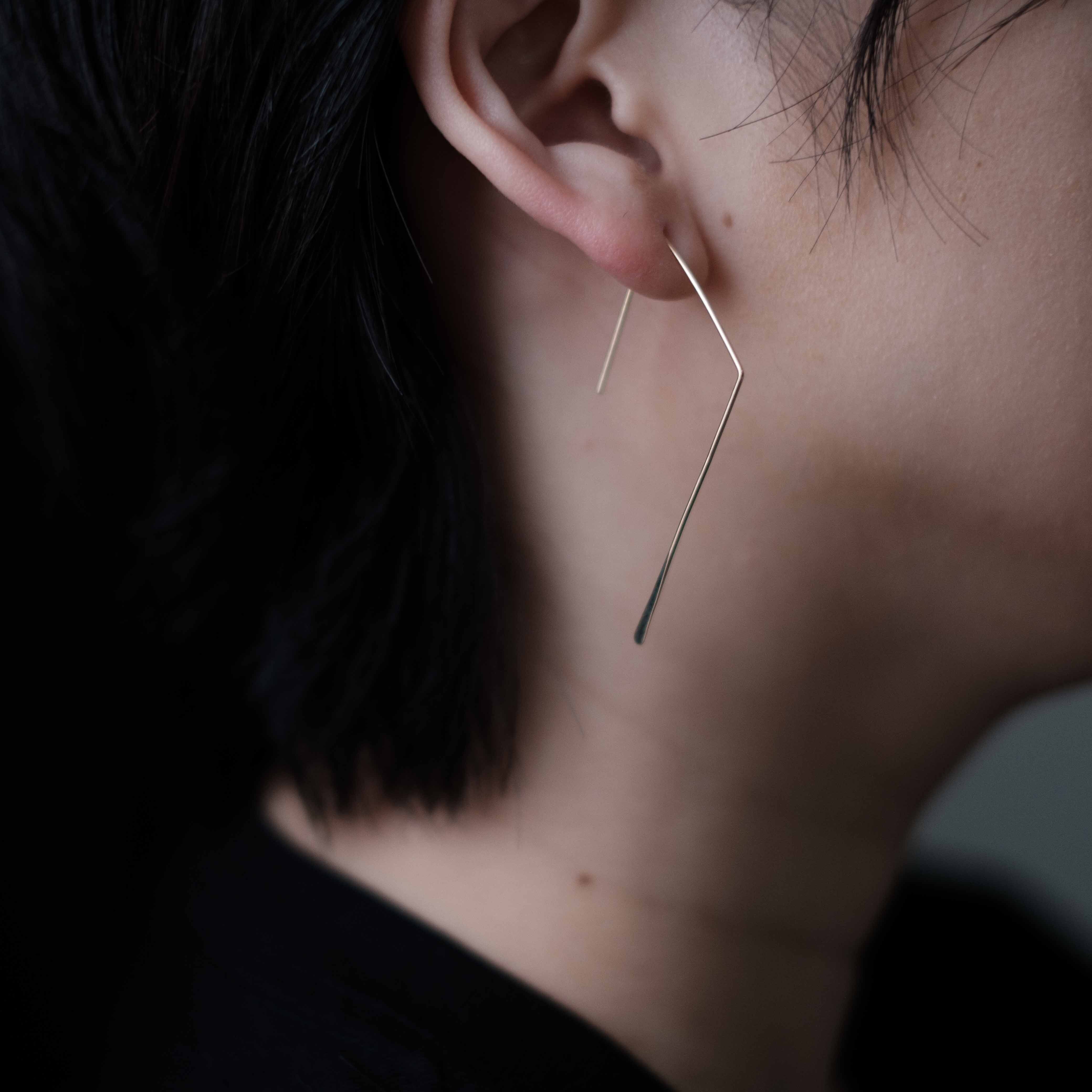 7」hook pierce silver | coloq