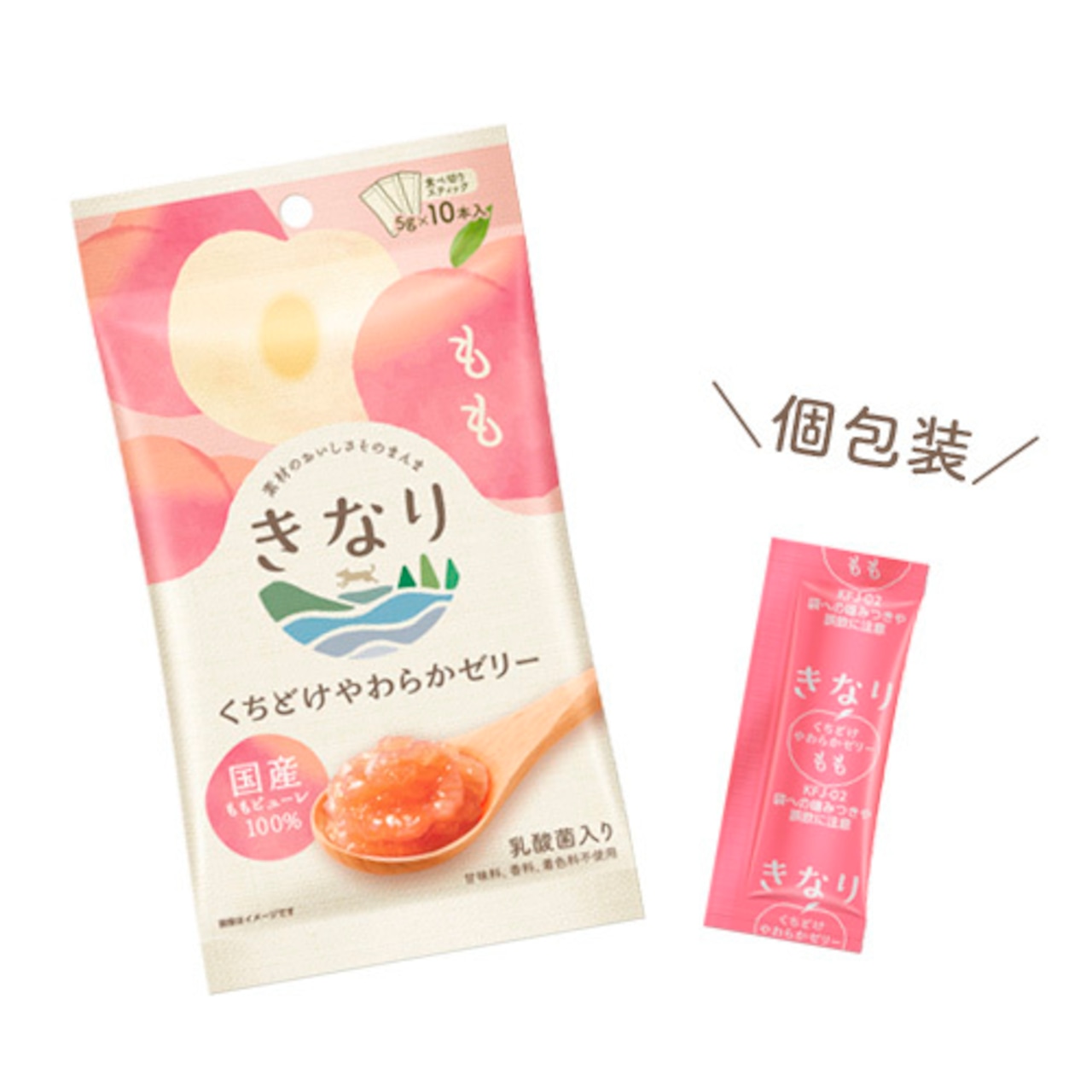 くちどけやわらかゼリー もも・画像4