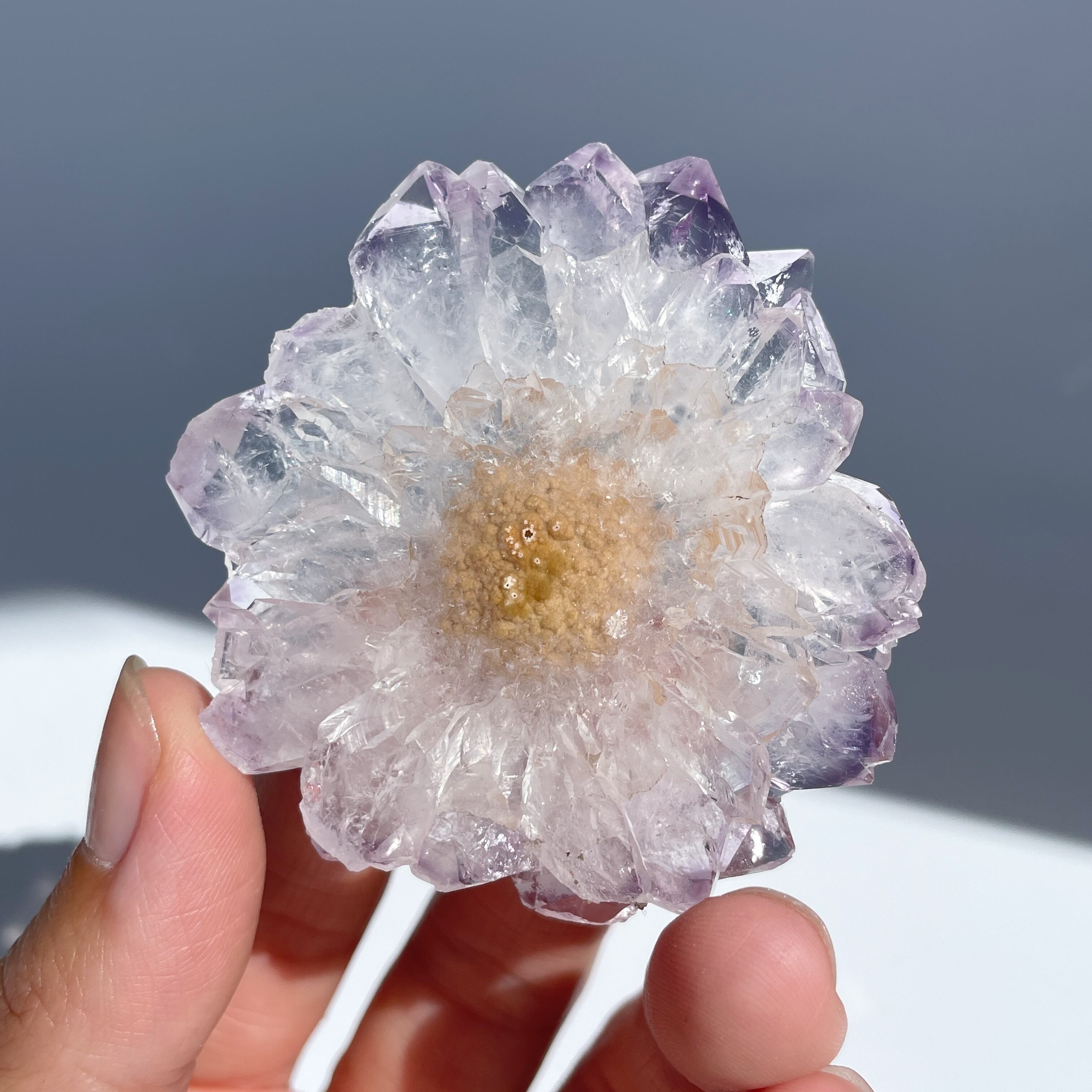 フラワーアメジスト スライス03◇ Flower Ametyst ◇天然石・鉱物