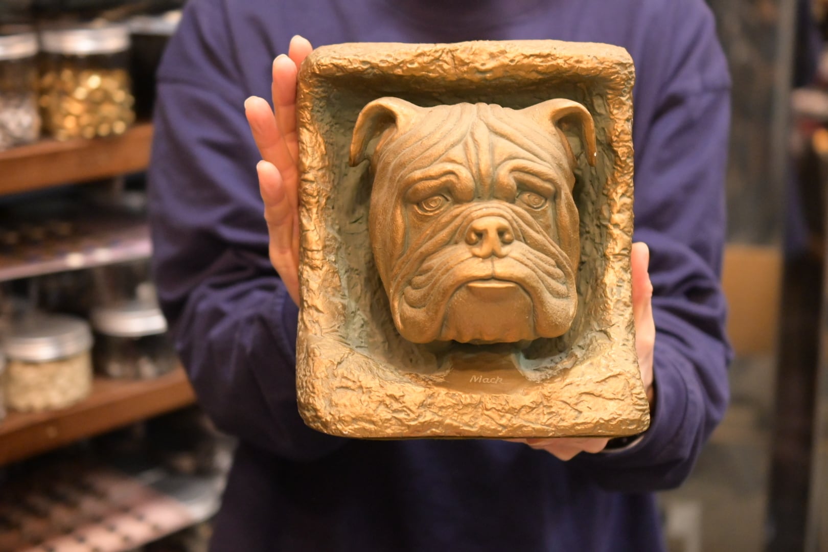 70's Vintage Mack Truck Bulldog Bookend #1 | Button Works Store