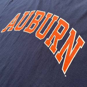 【SOFFE】カレッジ オーバーン大学 AUBURN アーチロゴ Tシャツ XL US古着