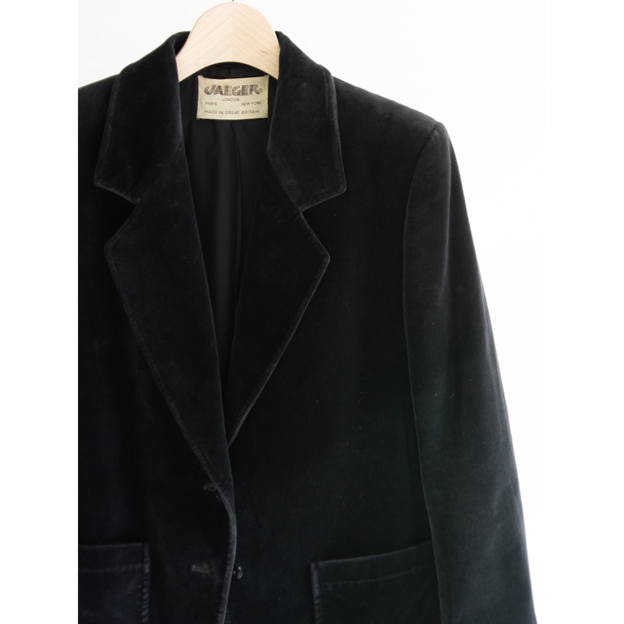 JAEGER】Made in Great Britain 100% Cotton Velvet Jacket