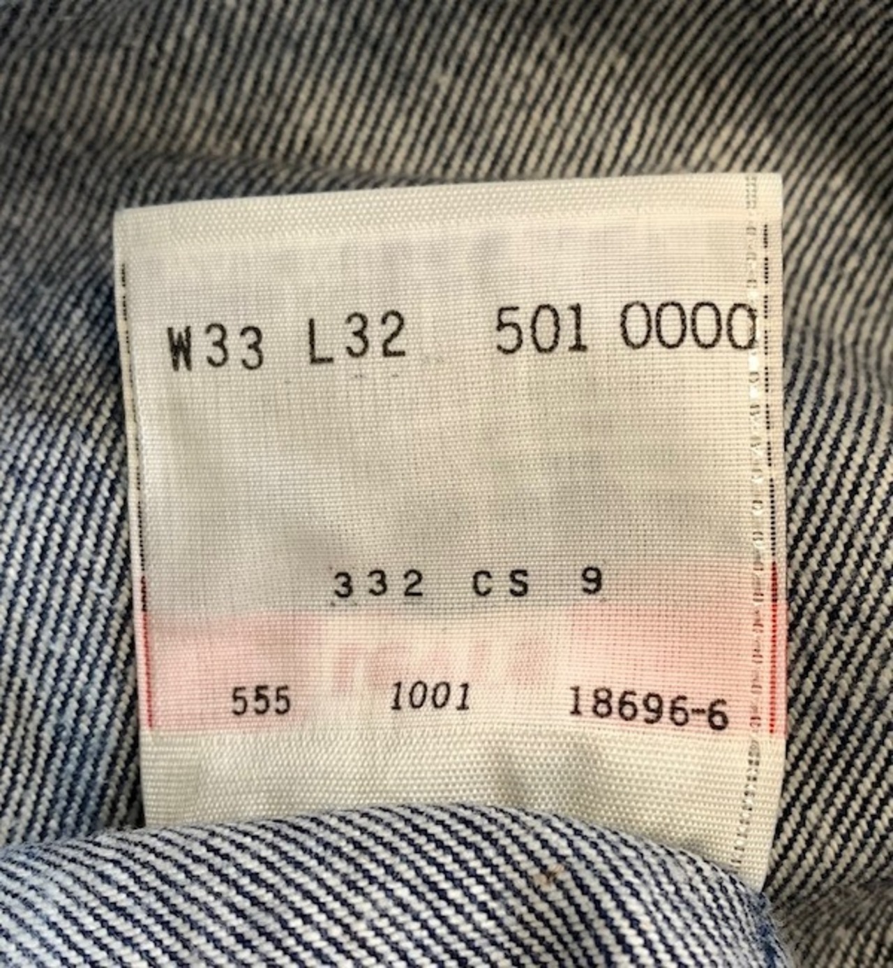 M-151 リーバイス Levis501 レギュラー古着 2001年米国バレンシア製 刻印555 W 82cm(ぐるり)L 66cm(ぐるり)#copri