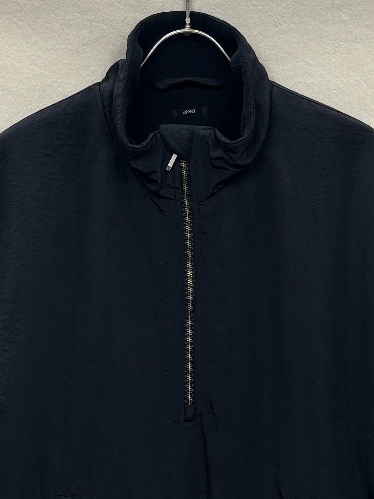 awasa / nylon silk PCS pullover jacket (BLACK) | THE MODERN AGE