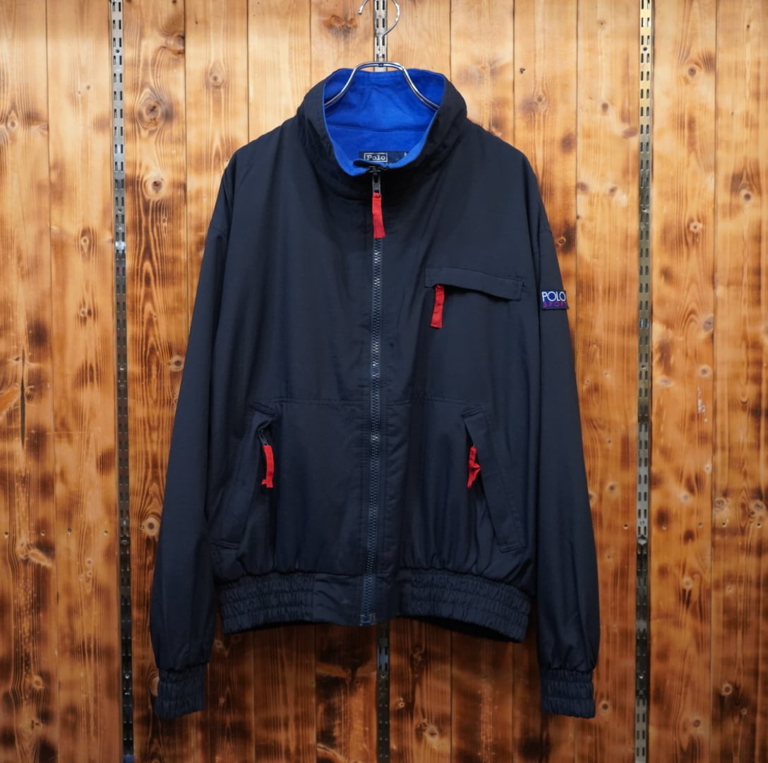 90s ralphlauren 裏フリース ジャケット XL/ラルフローレン polosport