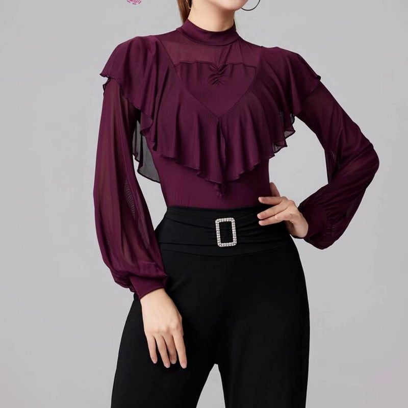 フリルシフォン・エレガントダンストップス ds0916