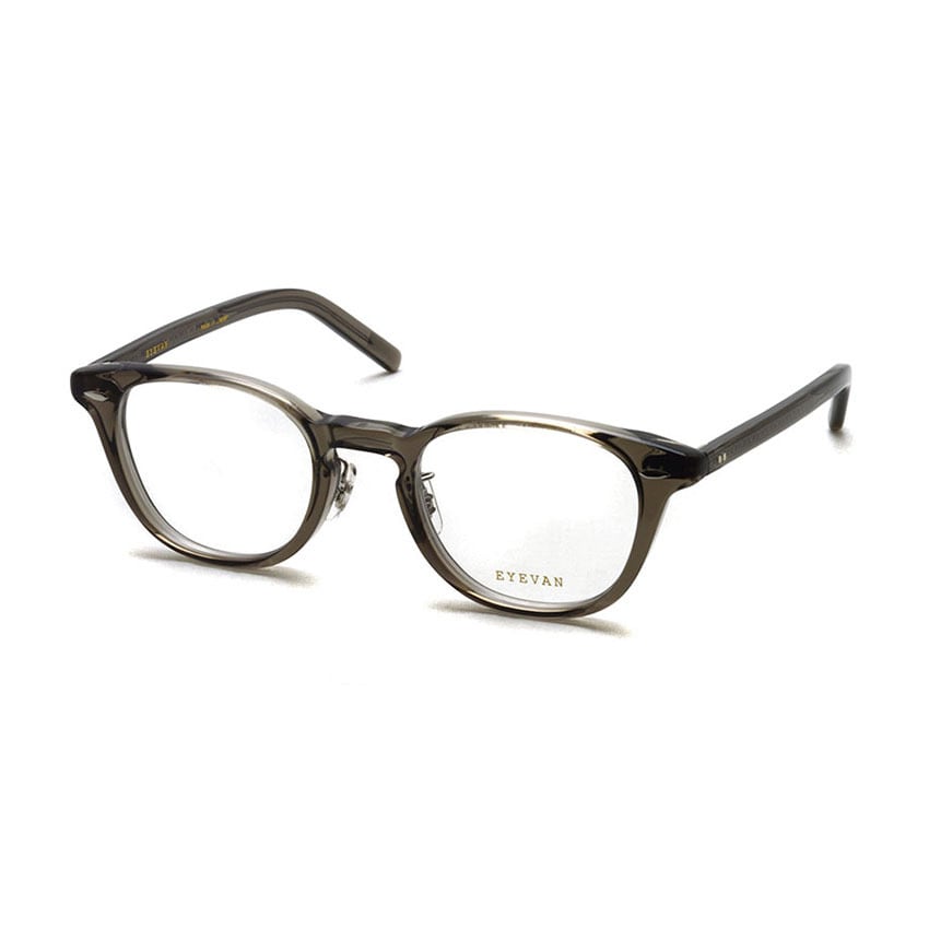 EYEVAN / WEBB NARROW / SMK スモーク・クリアグレー メガネ ボストン