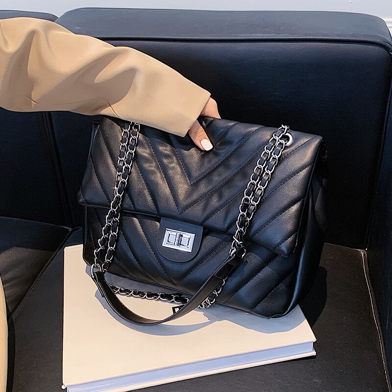 オータムウィンターチェーン スタイルシングル 秋物 冬物 メッセンジャーバッグ 手作りハンドバック15084063767