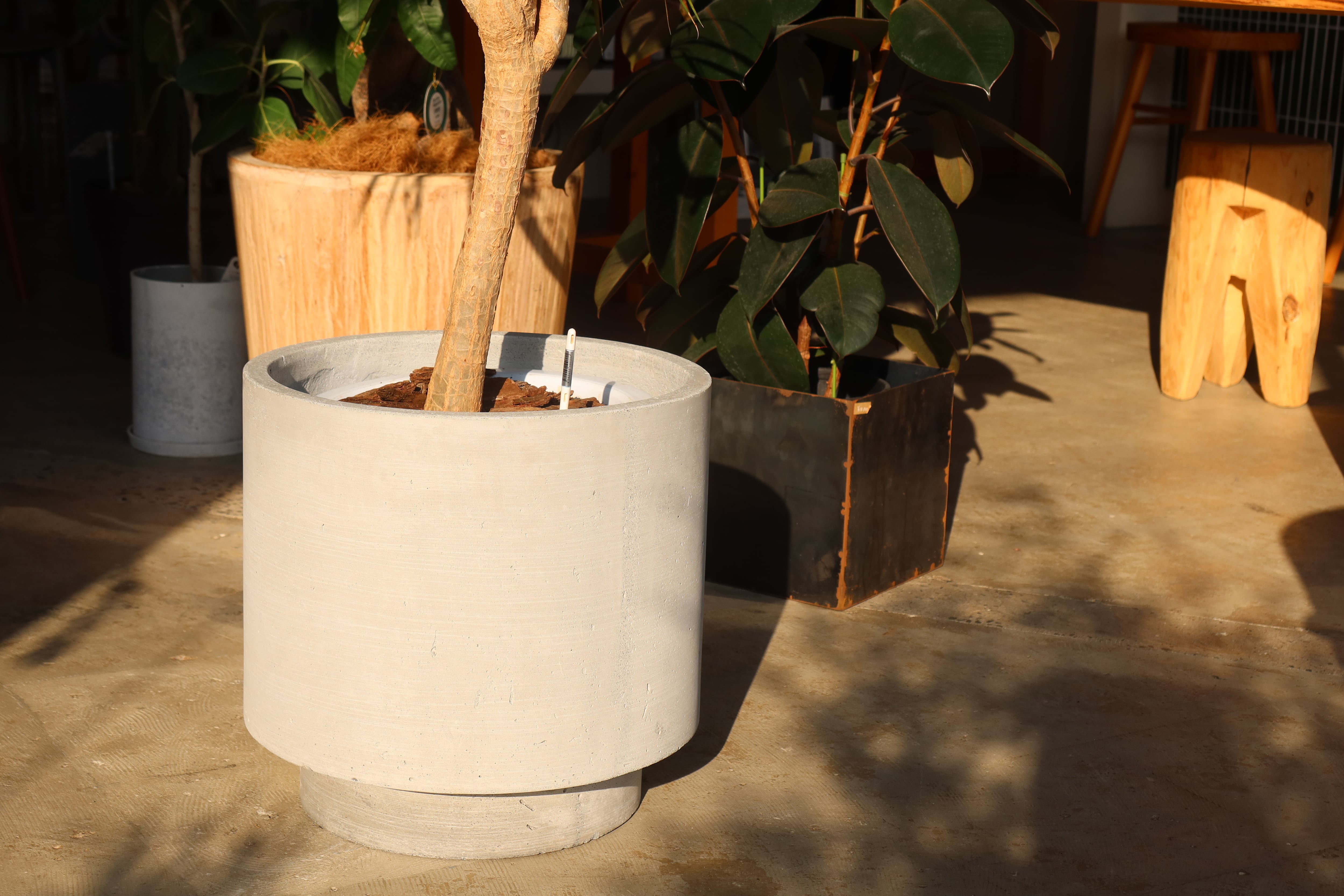 セメント鉢カバー グレー | DAY to DAY