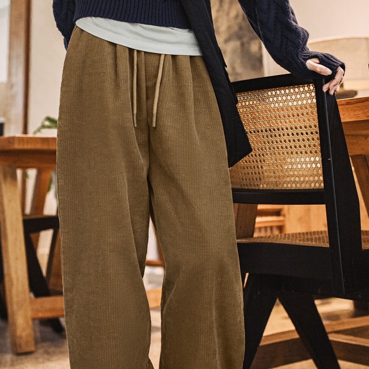 Khaki Corduroy Pants / カーキ コーデュロイ パンツ