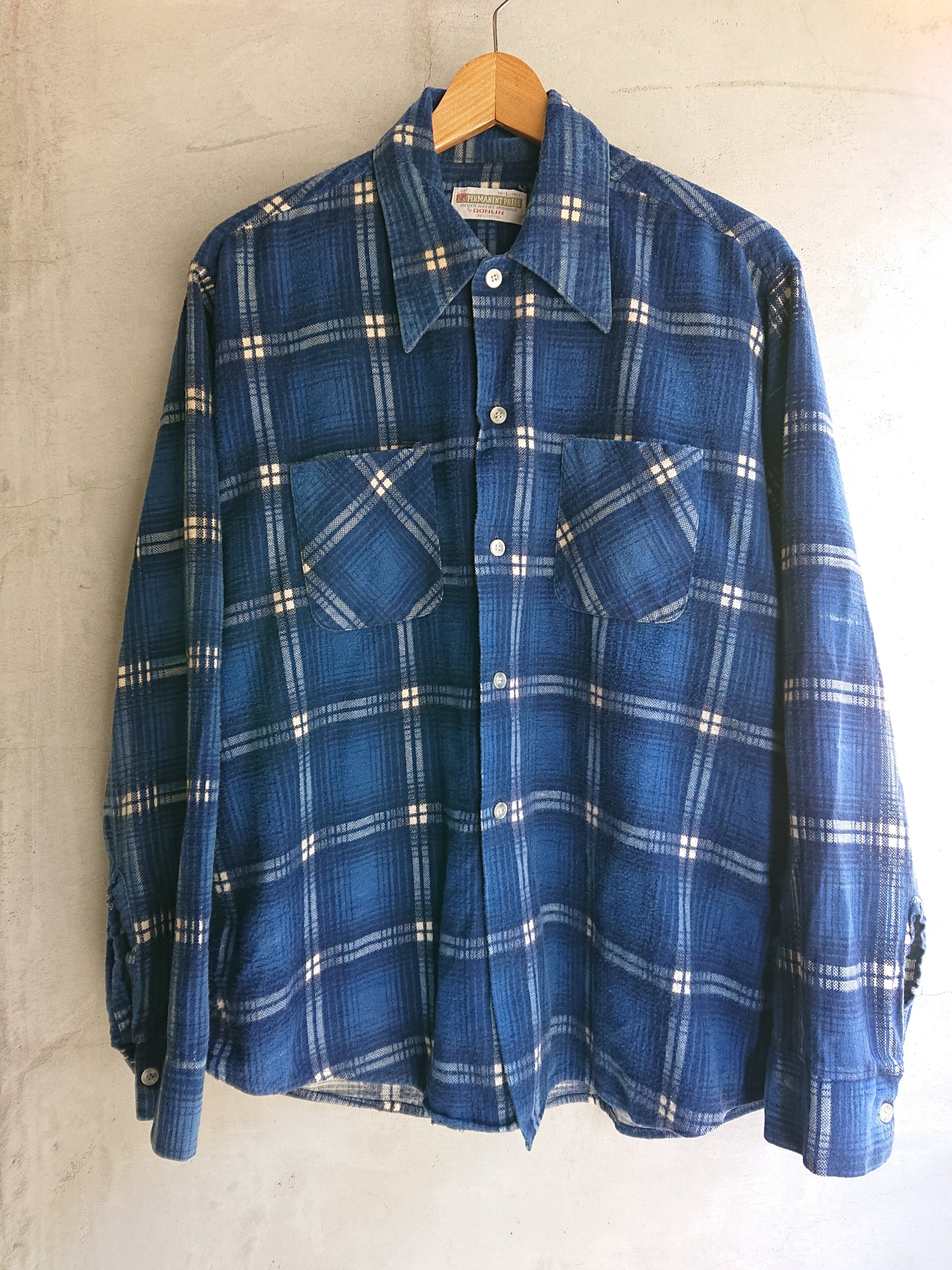 1970s DONLIN PRINT FLANNEL SHIRTS