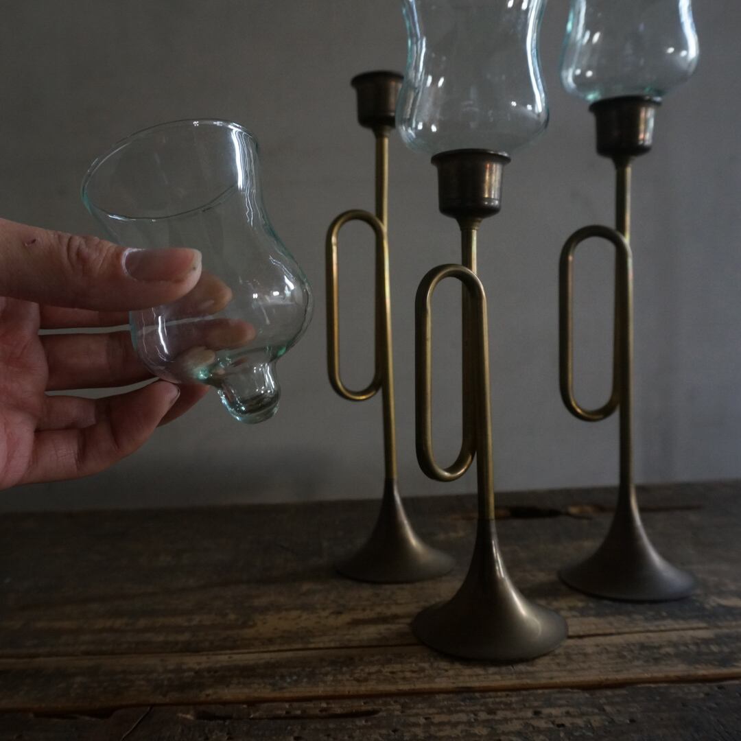 古いフランスのキャンドルスタンドセット