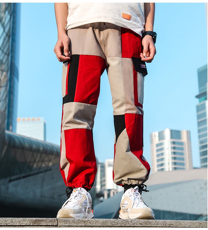 全2色 カーゴパンツ マルチポケット カジュアル ストリート