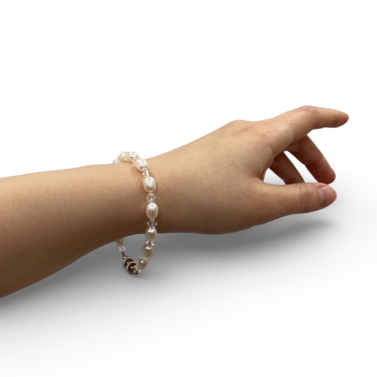 淡水真珠（5.5mm） 2WAYネックレスセット｜ロングネックレス＆ブレスレット｜マグネット留め具・イヤリング付き