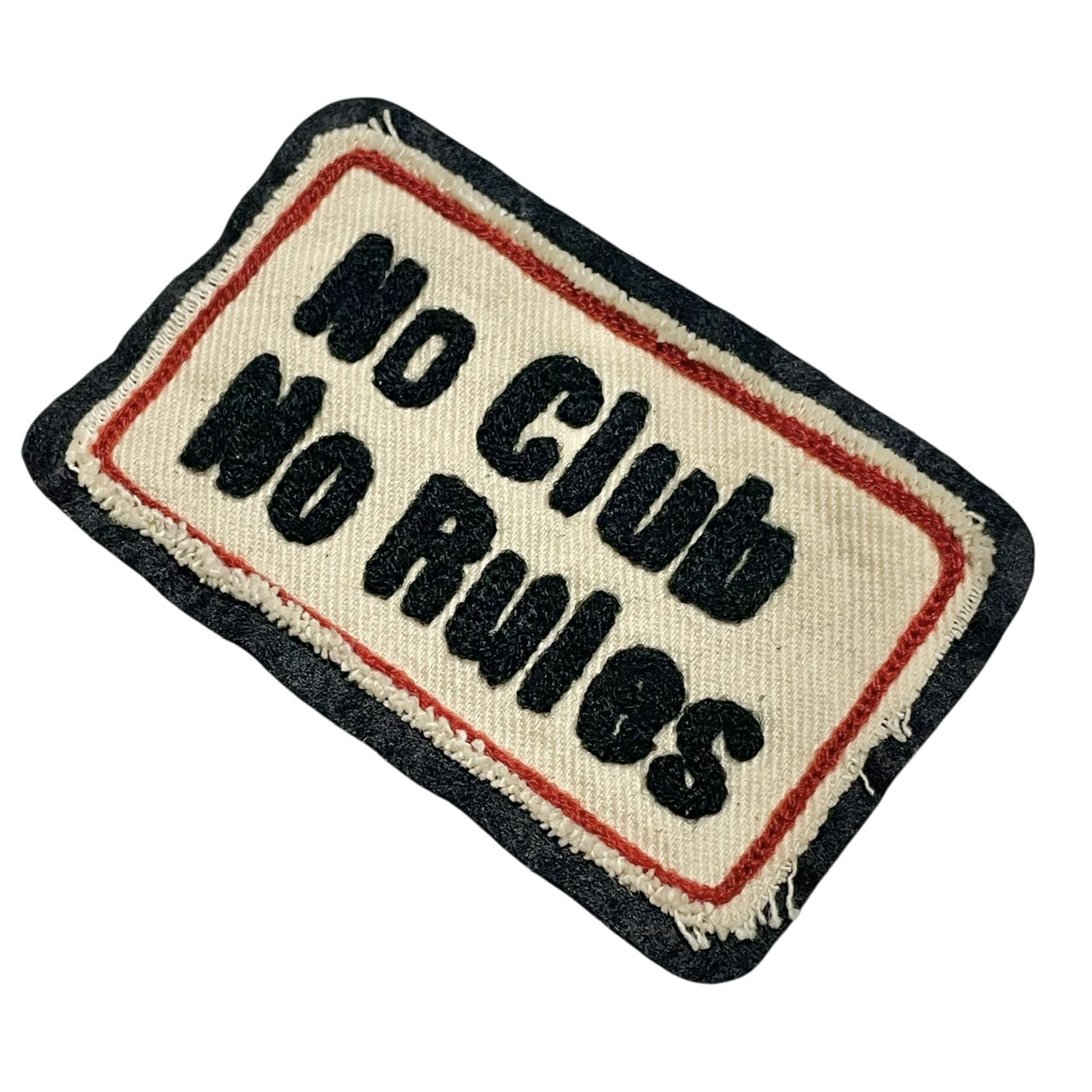 No Club, No Rules” PATCH チェーンステッチワッペン | 【RIOTT
