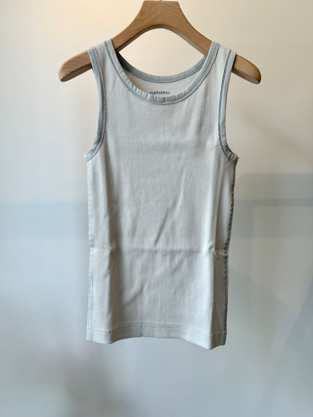 OVERNEATH/Rib Thank092 コットンリブ STONE