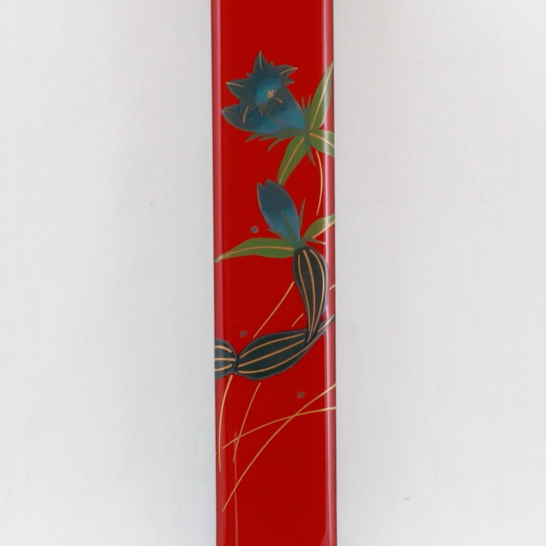 826 輪島塗 万年筆ケース／朱塗／露草蒔絵 | 輪島塗 加藤漆器店 公式