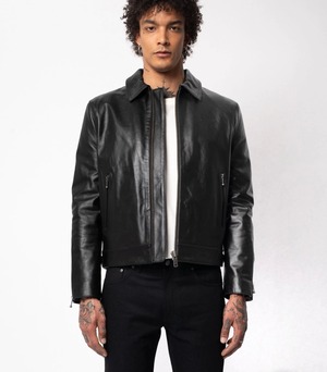 Nudie jeans ヌーディージーンズ  2021Fall Eddy Leather Jacket Black レザージャケット