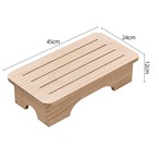 小さいスツール 高さ12cm ２カラー ラージ 木目調 焼き色 無垢材 スツール 家庭用 玄関椅子 靴用スツール コーヒーテーブル用スツール 大人用 子供用 小さなスツール リビングルーム用 ドア用スツール