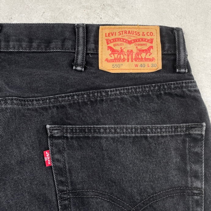 Levi's リーバイス 550 ブラックデニムパンツ メンズW40 古着 ビッグ