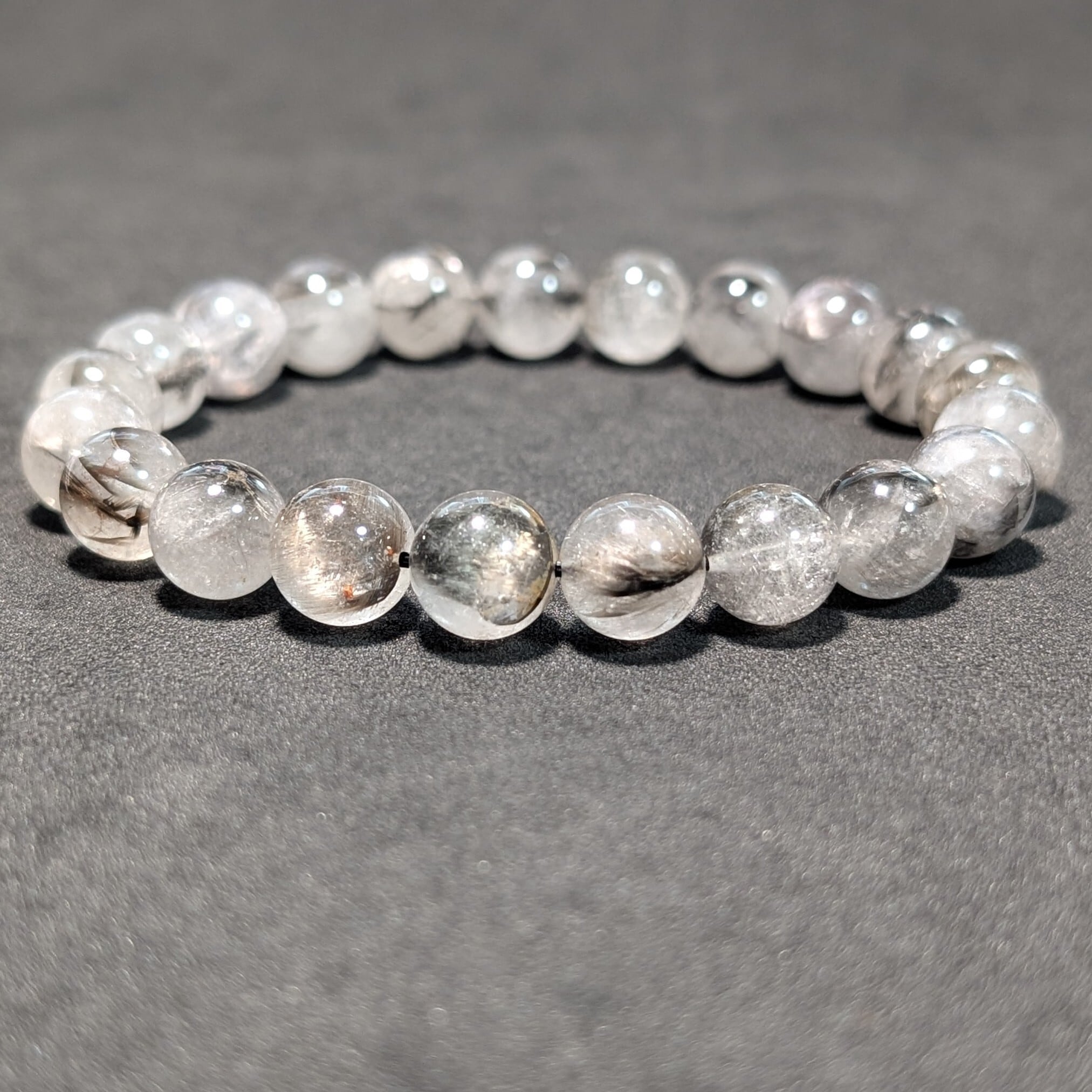 煌めく白金の輝き プラチナルチル 9mm ブレスレット 魂の花を開花
